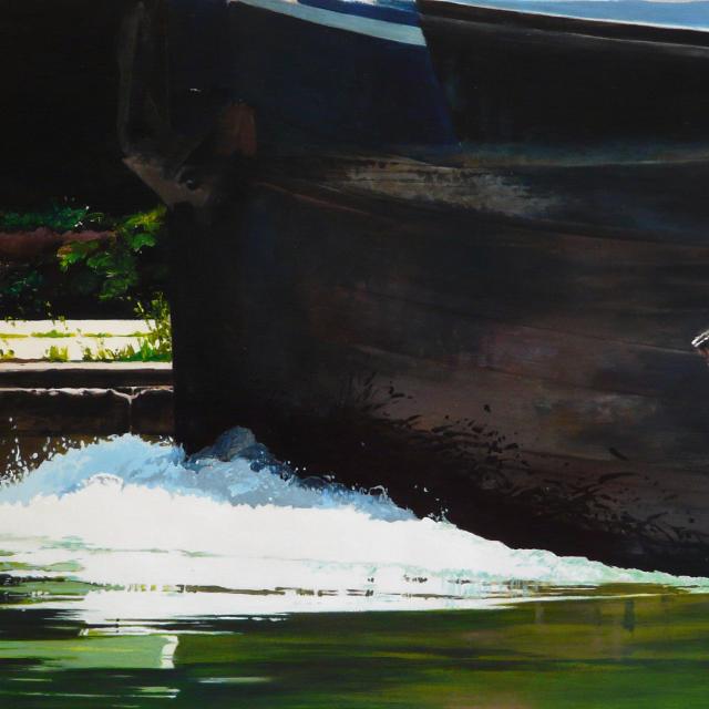 Saint-Denis - Péniche sur le canal Saint-Denis