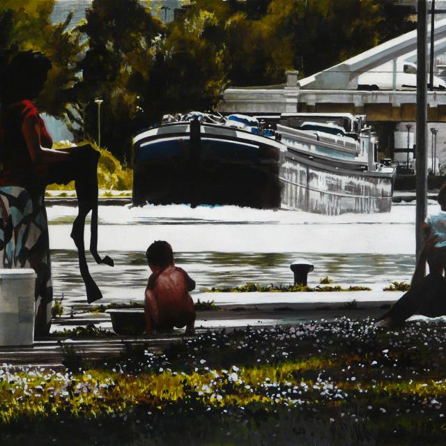 Saint-Denis - Sur les bords du canal